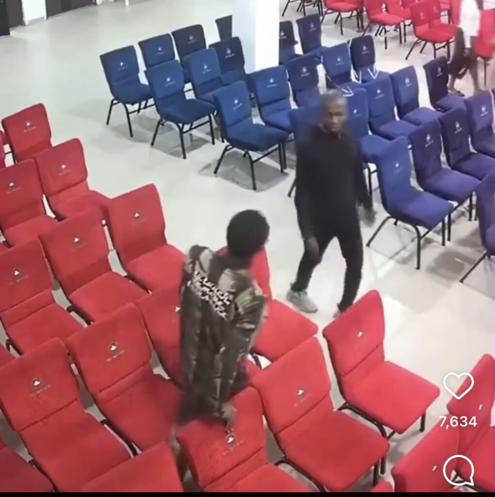 CCTV Captures Man Stealing in a Church located in Port Harcourt